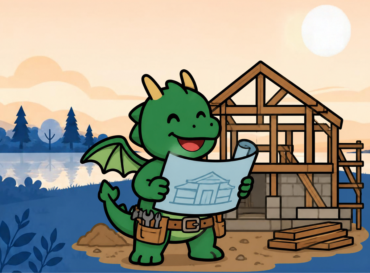 Dragon construction illustration