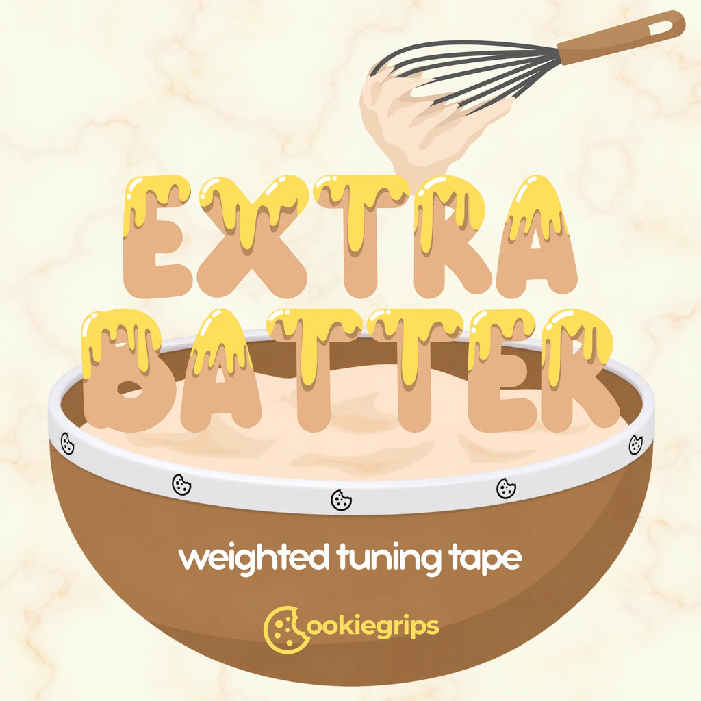 cookiegrips Extra Batter Pickleball Paddle Tuning Tape